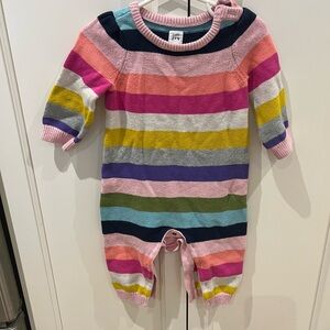 Baby gap striped knit One Piece romper 6-12m